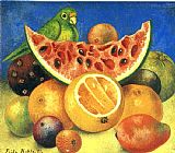 Still Life with Parrot by Frida Kahlo
